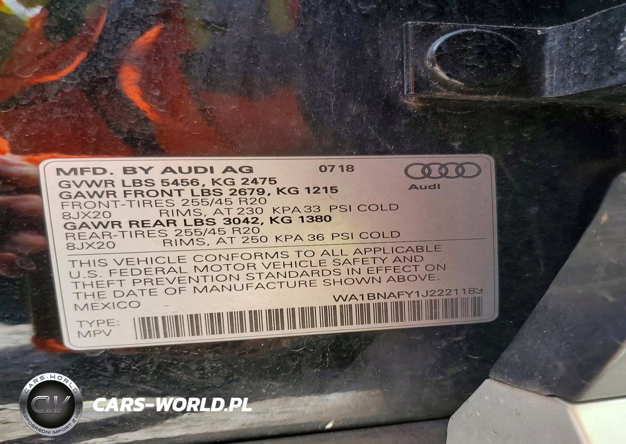 2018 Audi Q5 Premium Plus VIN:WA1BNAFY1J2221183 - 13