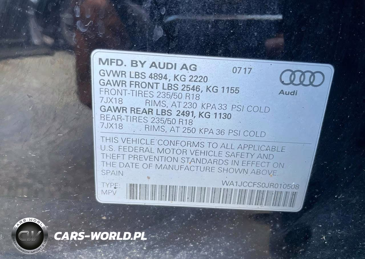 2018 Audi Q3 Premium Plus VIN:WA1JCCFS0JR010508 - 10