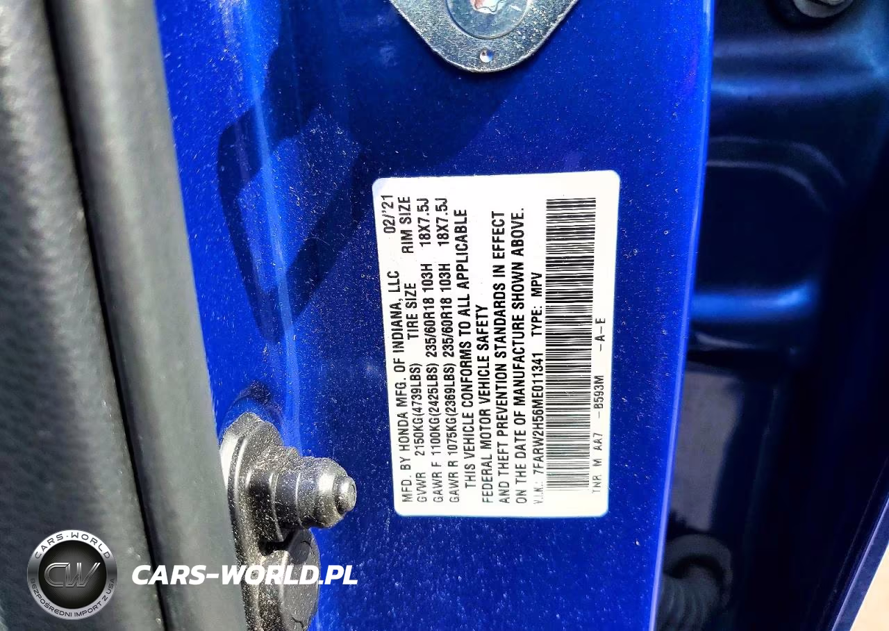 2021 Honda Cr-V Ex VIN:7FARW2H56ME011341 - 13