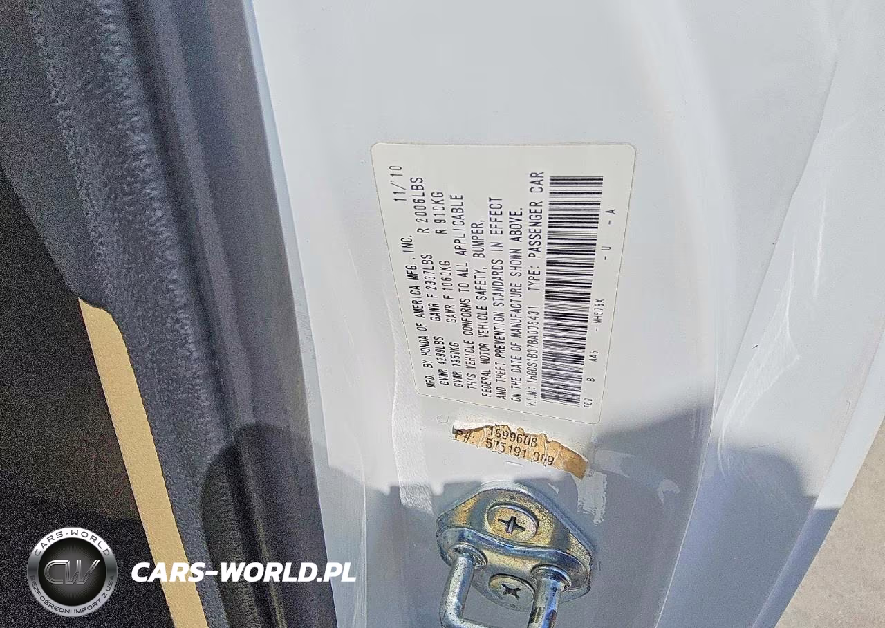 2011 Honda Accord Lx-S VIN:1HGCS1B37BA006431 - 12