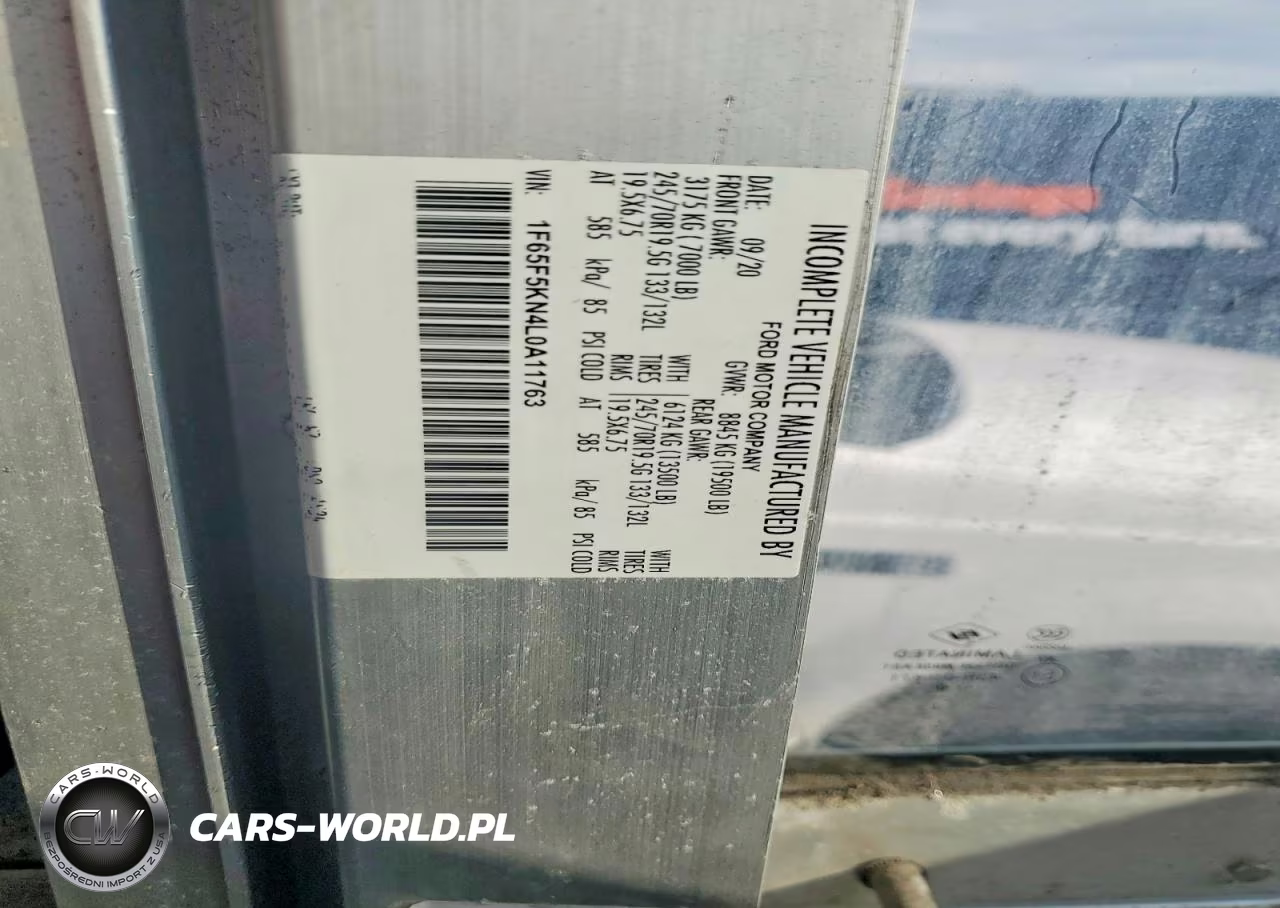2020 Ford F59 Delivery Truck VIN:1F65F5KN4L0A11763 - 13