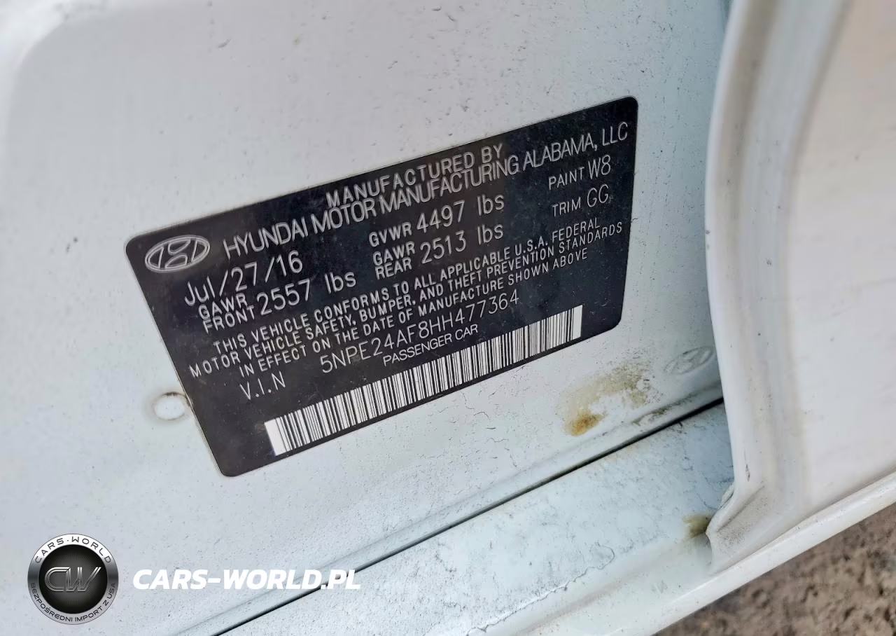 2017 Hyundai Sonata Se VIN:5NPE24AF8HH477364 - 12