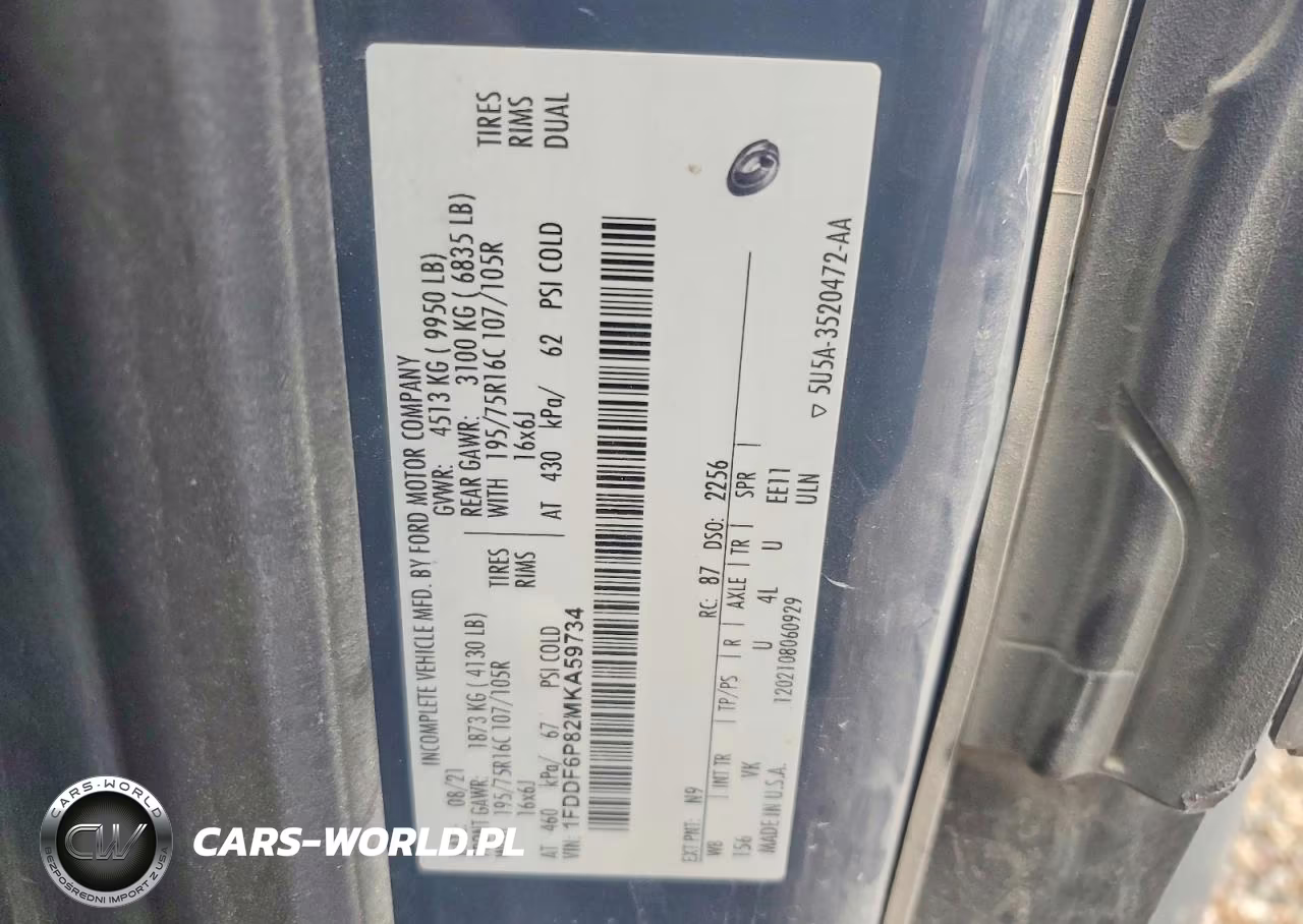 2021 Ford Transit Delivery Truck VIN:1FDDF6P82MKA59734 - 12