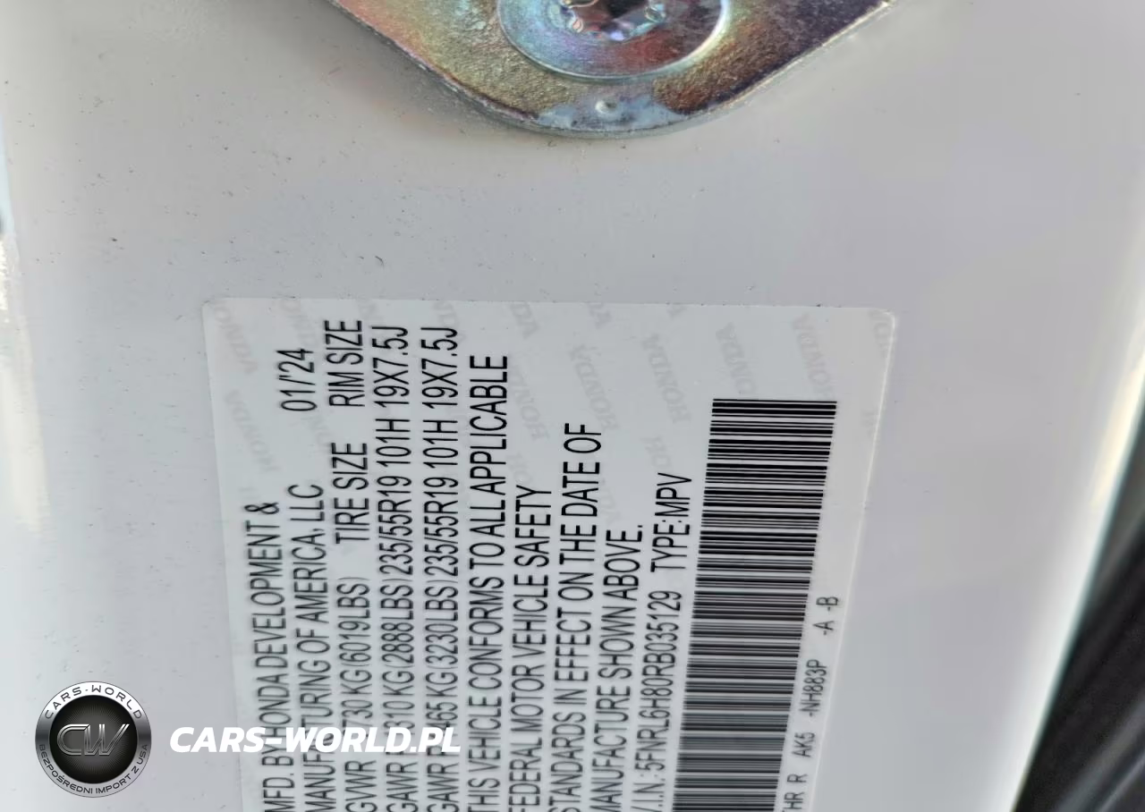 2024 Honda Odyssey Touring VIN:5FNRL6H80RB035129 - 13