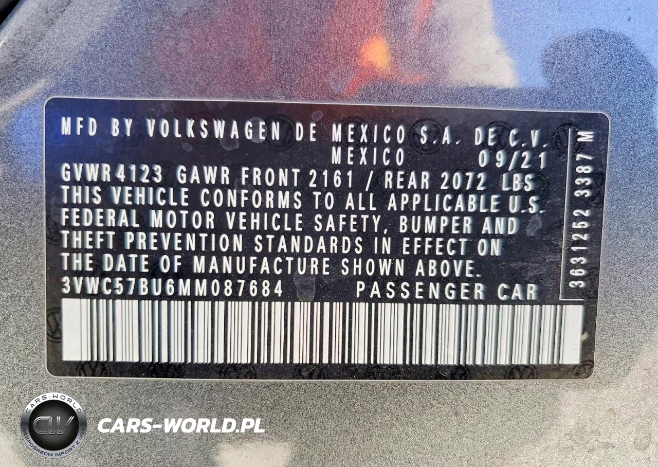 2021 Volkswagen Jetta S VIN:3VWC57BU6MM087684 - 12