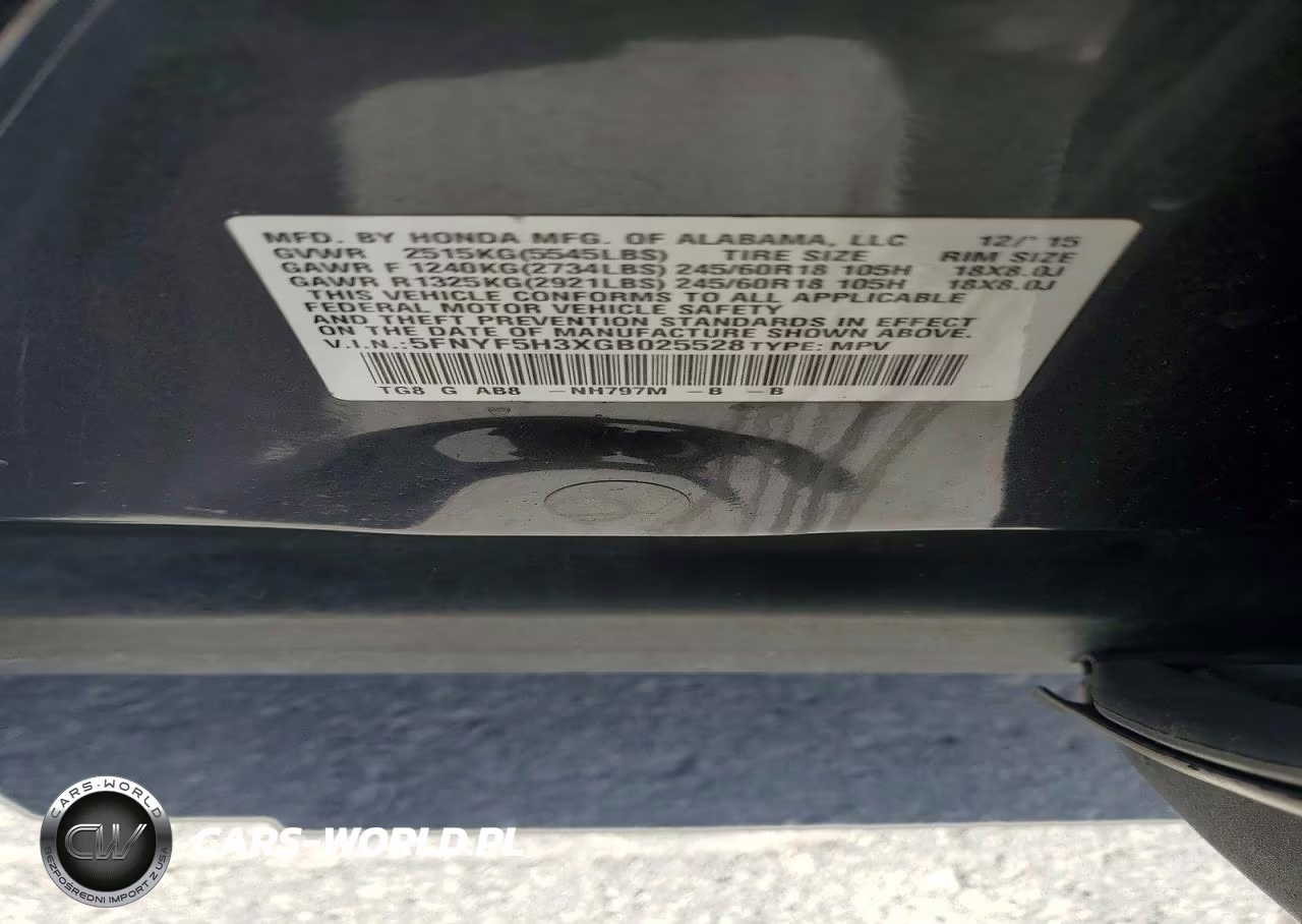 2016 Honda Pilot Ex VIN:5FNYF5H3XGB025528 - 13
