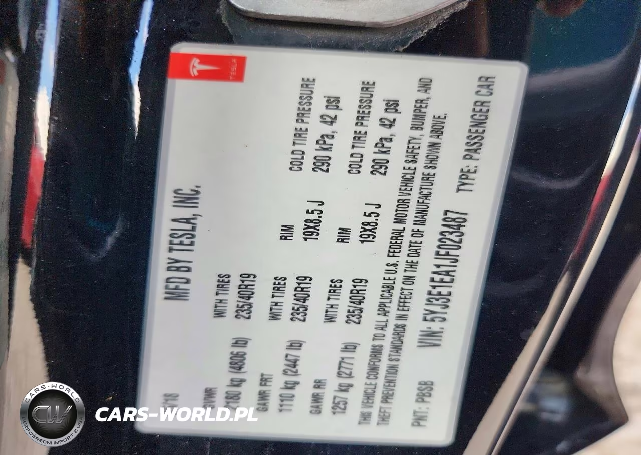 2018 Tesla Model 3 VIN:5YJ3E1EA1JF023487 - 12