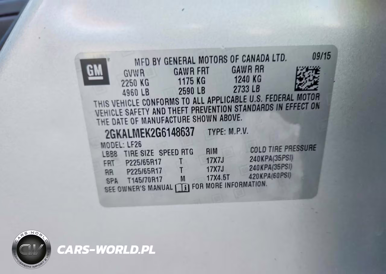 2016 GMC Terrain Sle VIN:2GKALMEK2G6148637 - 12