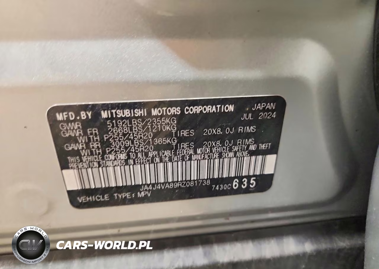 2024 Mitsubishi Outlander Se VIN:JA4J4VA89RZ081738 - 13