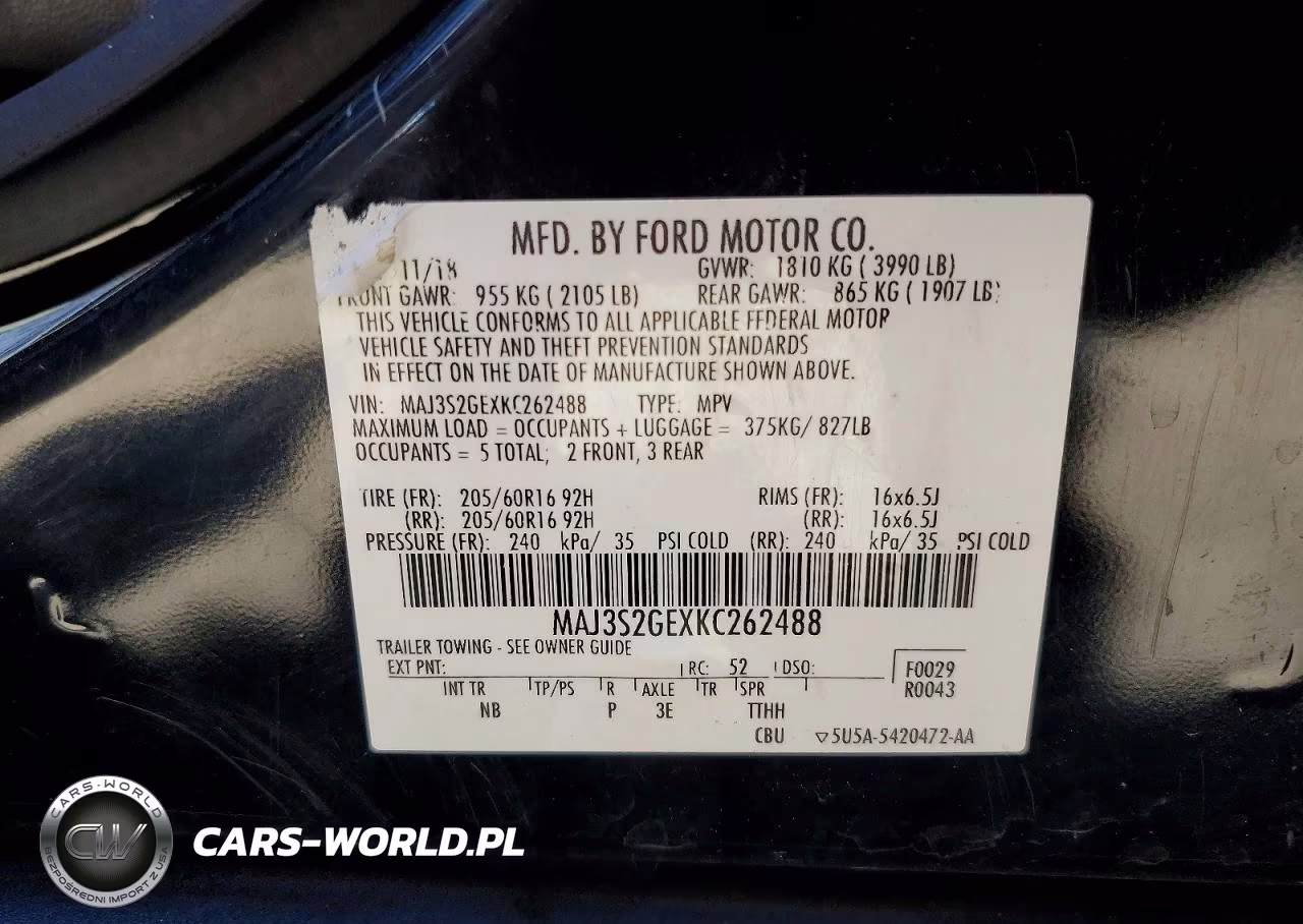 2019 Ford Ecosport Se VIN:MAJ3S2GEXKC262488 - 14