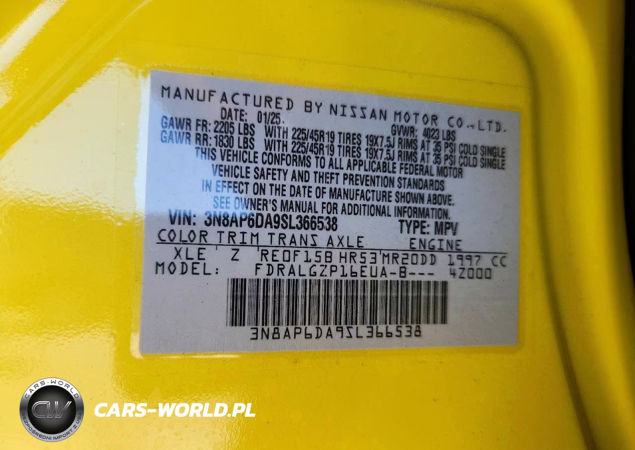 2025 Nissan Kicks Sr VIN:3N8AP6DA9SL366538 - 13