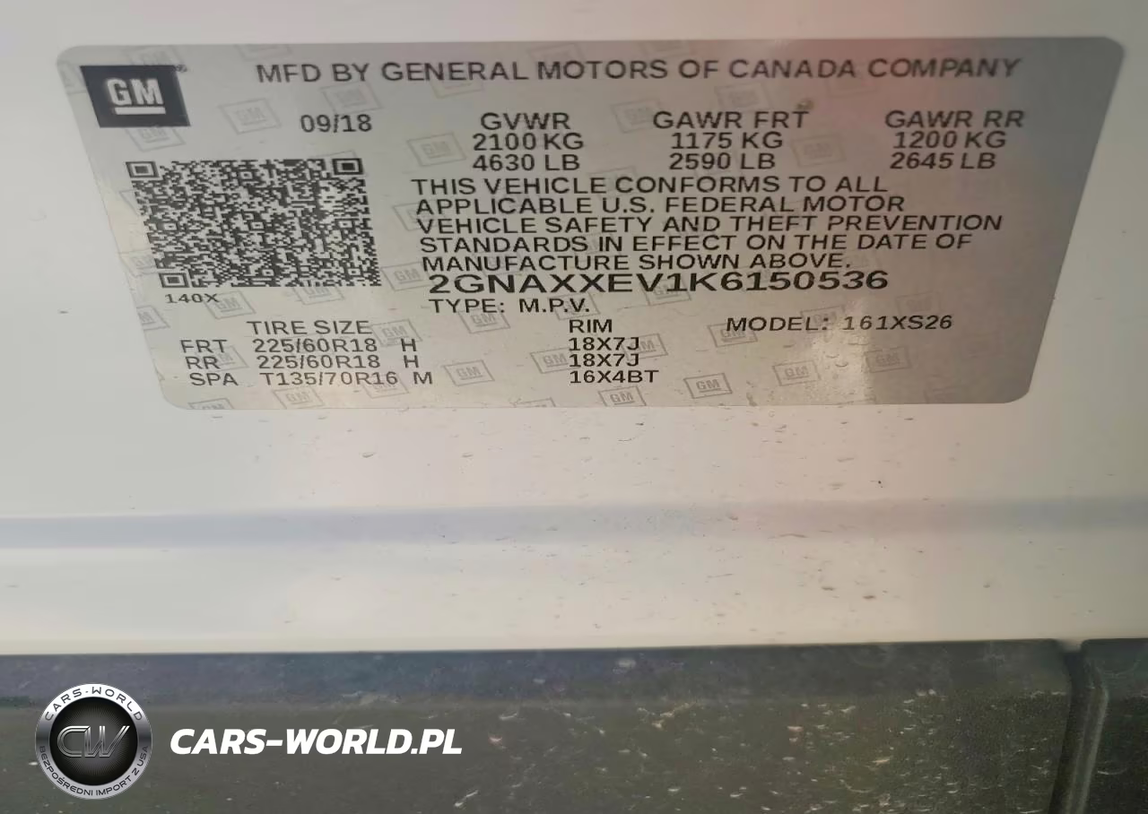 2019 Chevrolet Equinox Premier VIN:2GNAXXEV1K6150536 - 13