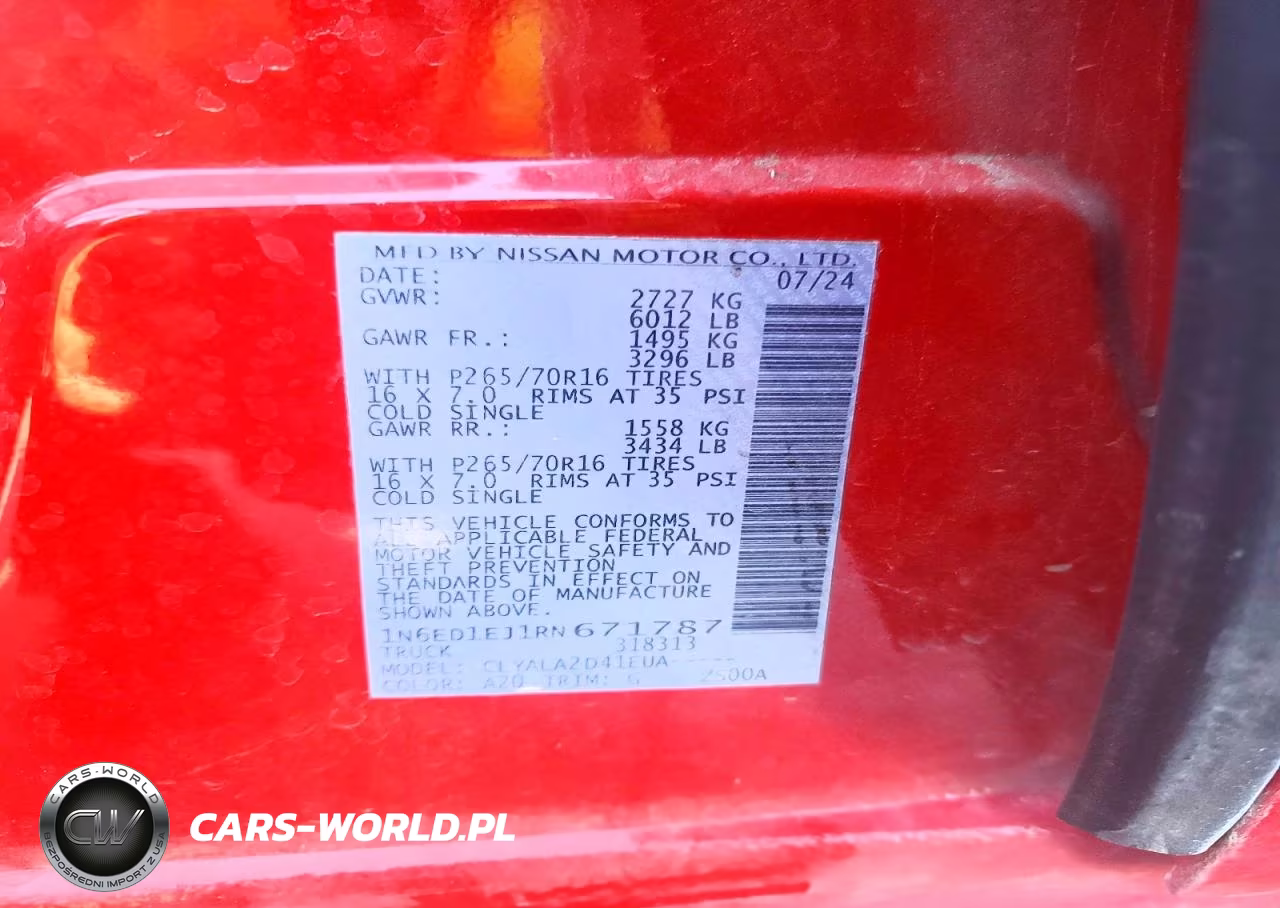 2024 Nissan Frontier S VIN:1N6ED1EJ1RN671787 - 12