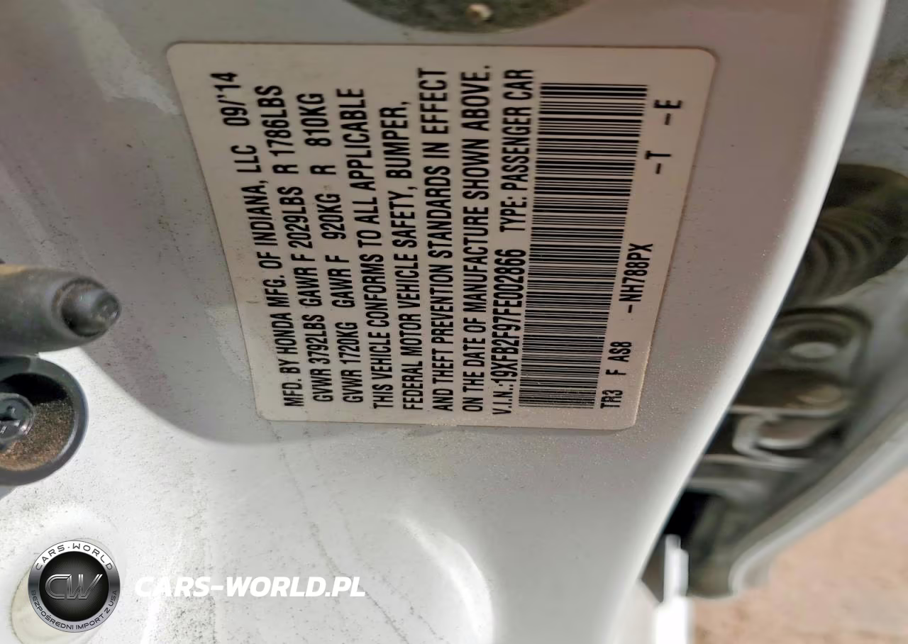 2015 Honda Civic Exl VIN:19XFB2F97FE002866 - 12