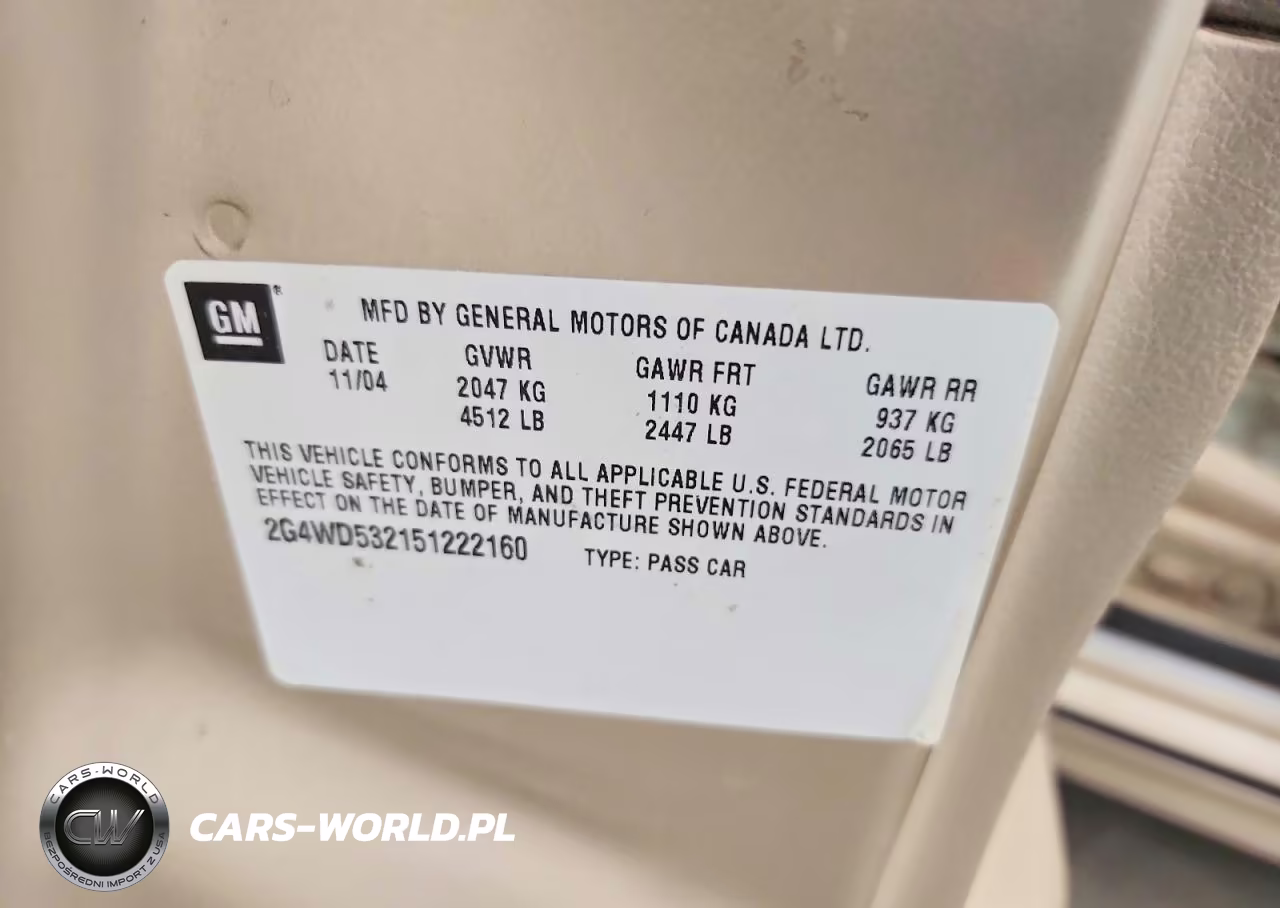 2005 Buick Lacrosse Cxl VIN:2G4WD532151222160 - 13