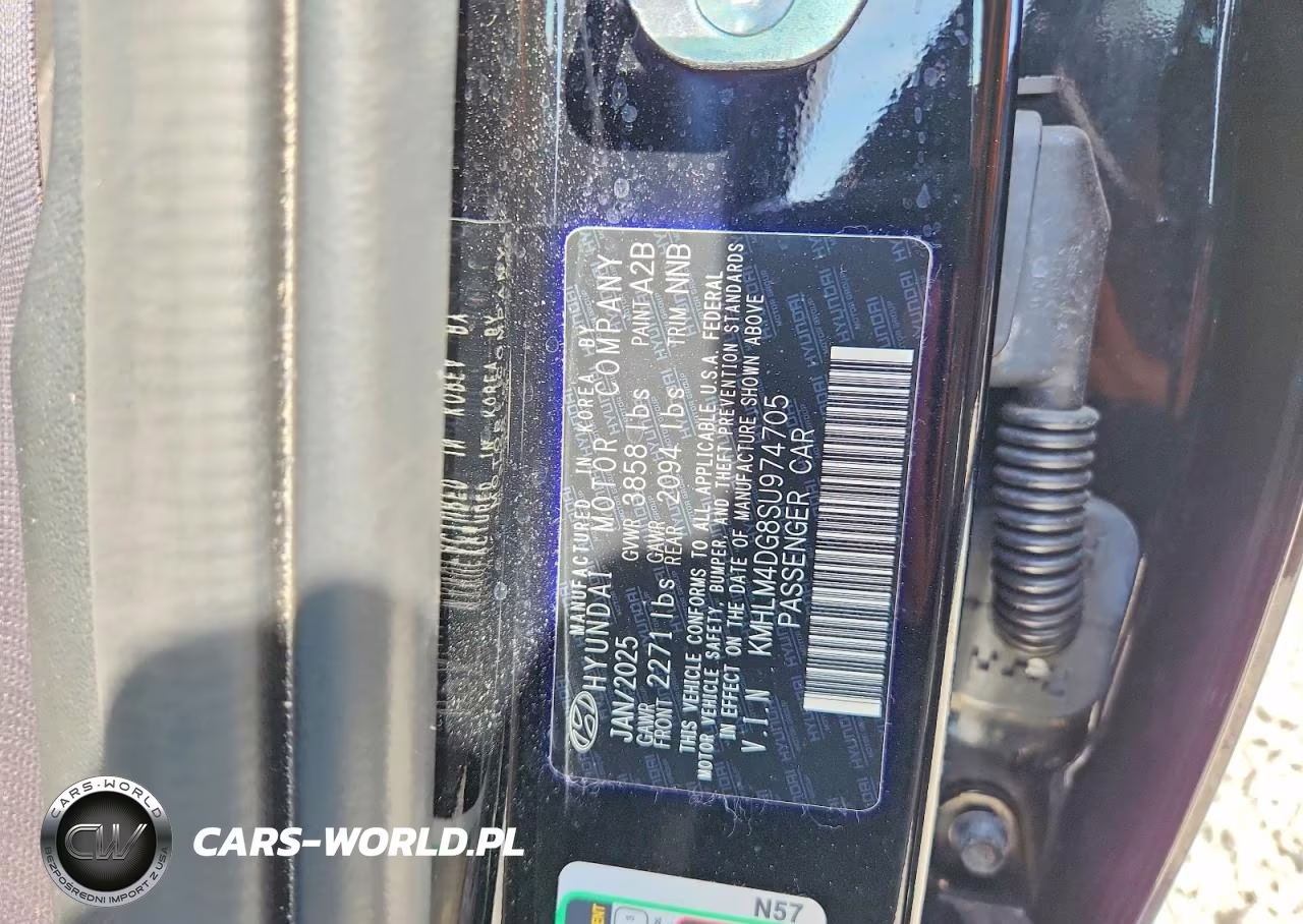 2025 Hyundai Elantra Sel Sport VIN:KMHLM4DG8SU974705 - 13