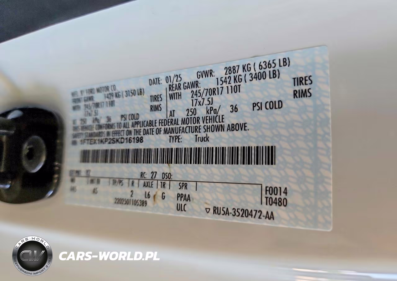 2025 Ford F150 Xl VIN:1FTEX1KP2SKD16198 - 12
