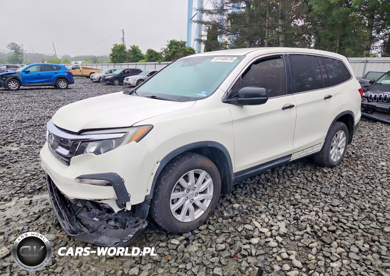 2019 Honda Pilot Lx VIN:5FNYF6H14KB039535 - 1