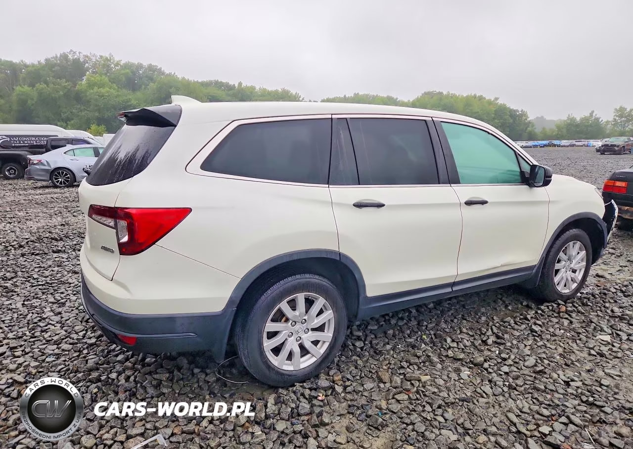 2019 Honda Pilot Lx VIN:5FNYF6H14KB039535 - 3