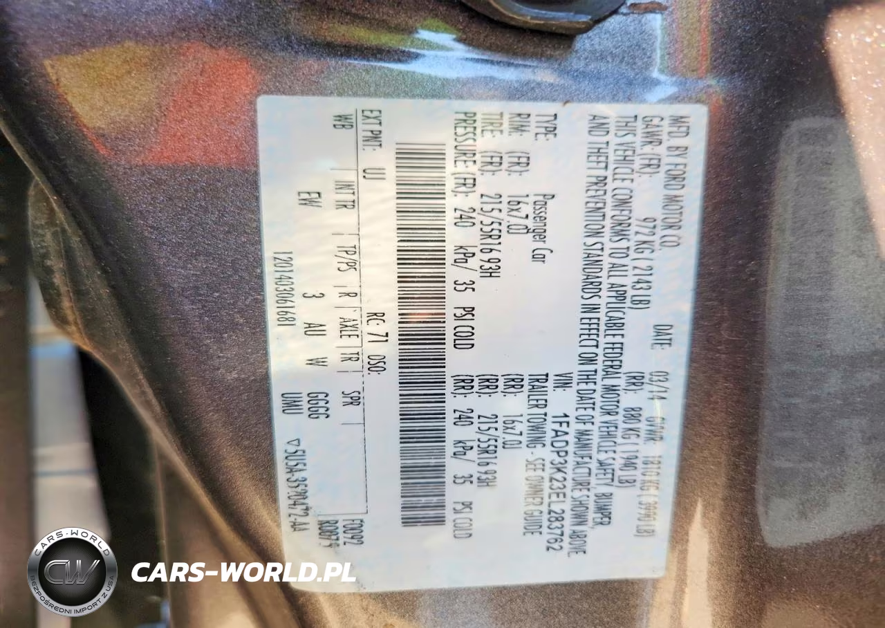 2014 Ford Focus Se VIN:1FADP3K23EL283762 - 12
