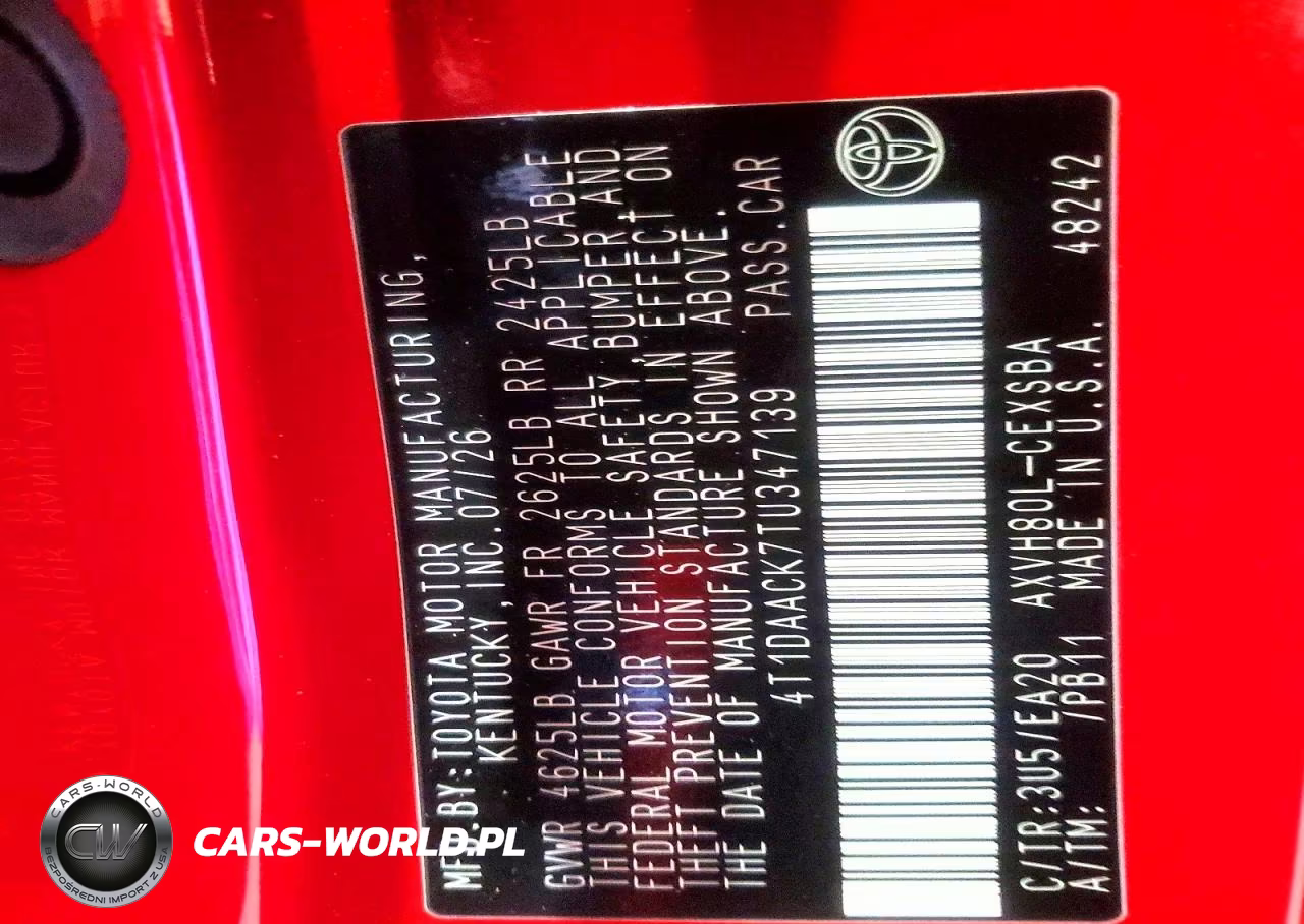 2026 Toyota Camry Se VIN:4T1DAACK7TU347139 - 12