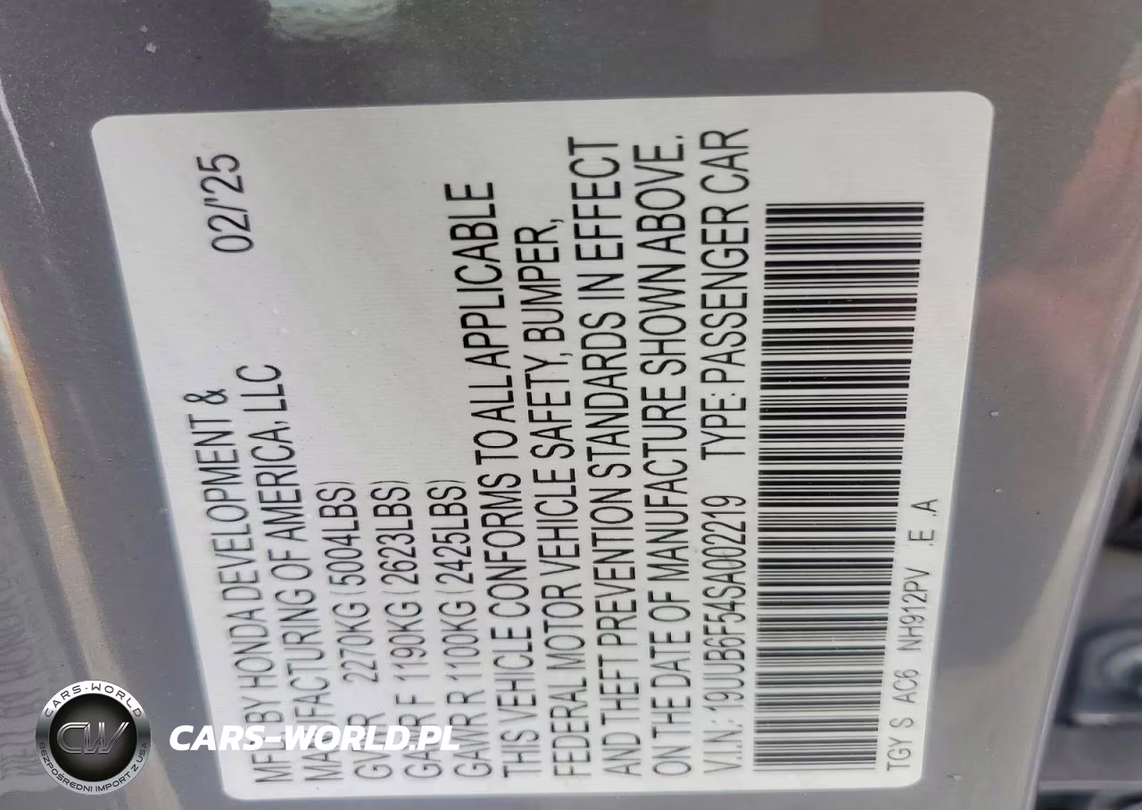 2025 Acura Tlx A-Spec VIN:19UUB6F54SA002219 - 12