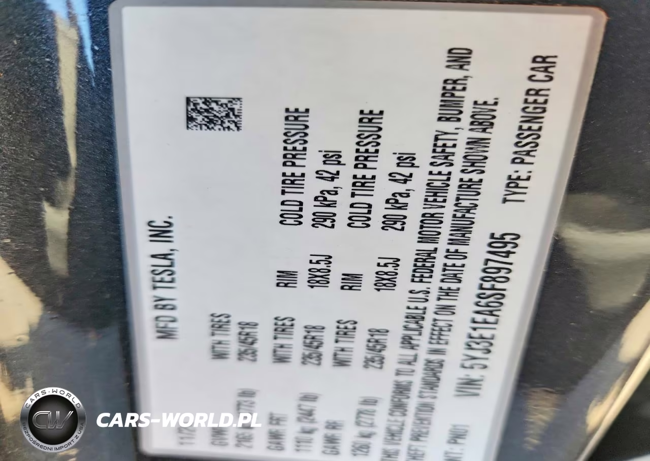 2025 Tesla Model 3 VIN:5YJ3E1EA6SF897495 - 12