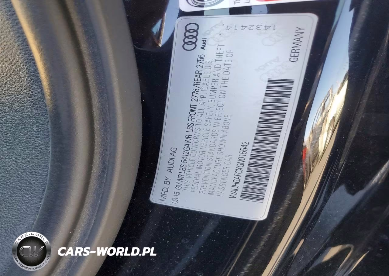 2016 Audi A6 Prestige VIN:WAUHGAFCXGN015542 - 12
