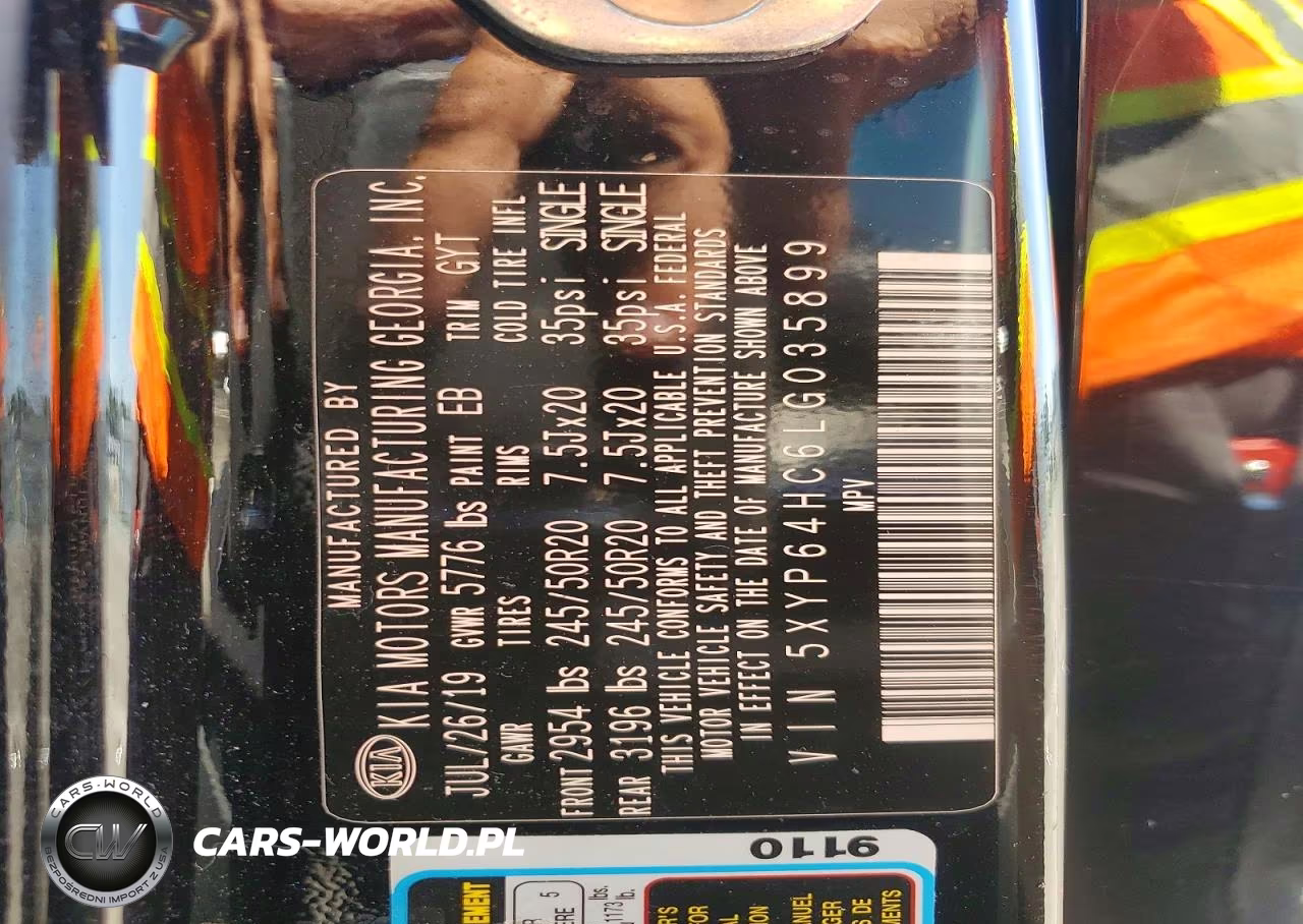 2020 Kia Telluride S VIN:5XYP64HC6LG035899 - 13