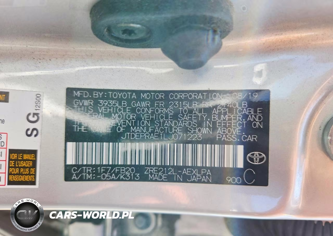 2020 Toyota Corolla Le VIN:JTDEPRAE1LJ071223 - 12