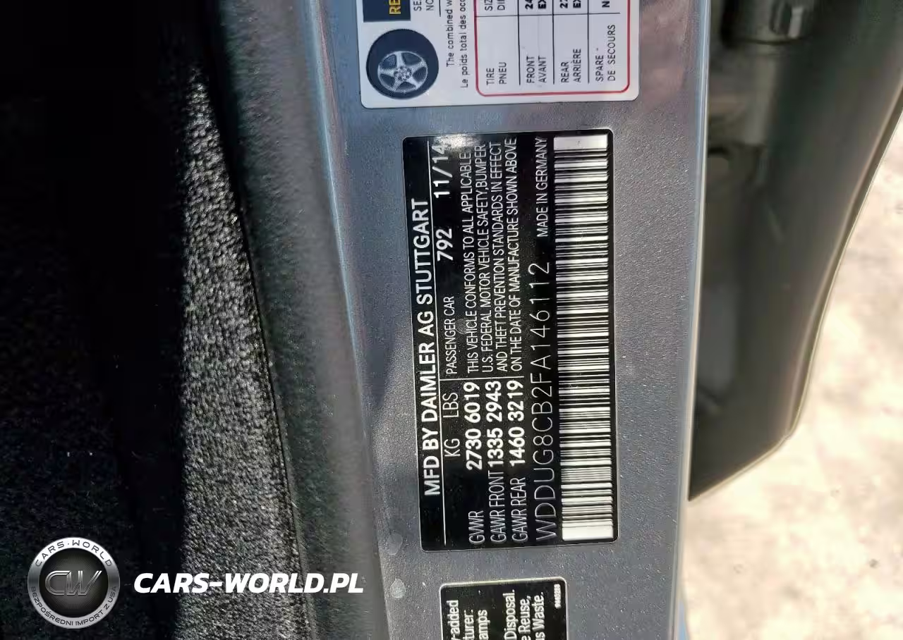 2015 Mercedes-Benz S 550 VIN:WDDUG8CB2FA146112 - 12
