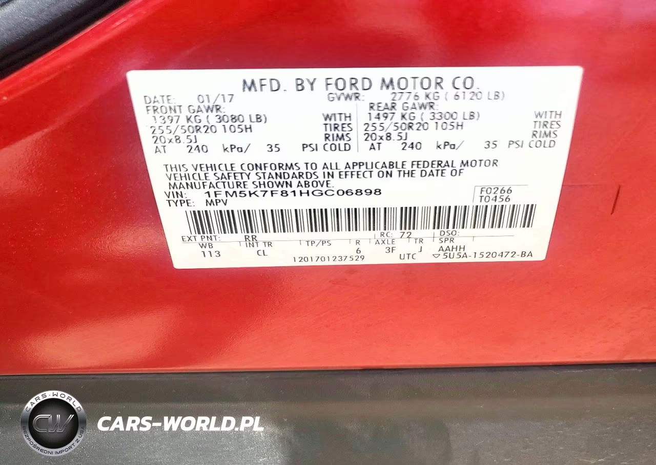 2017 Ford Explorer Limited VIN:1FM5K7F81HGC06898 - 13