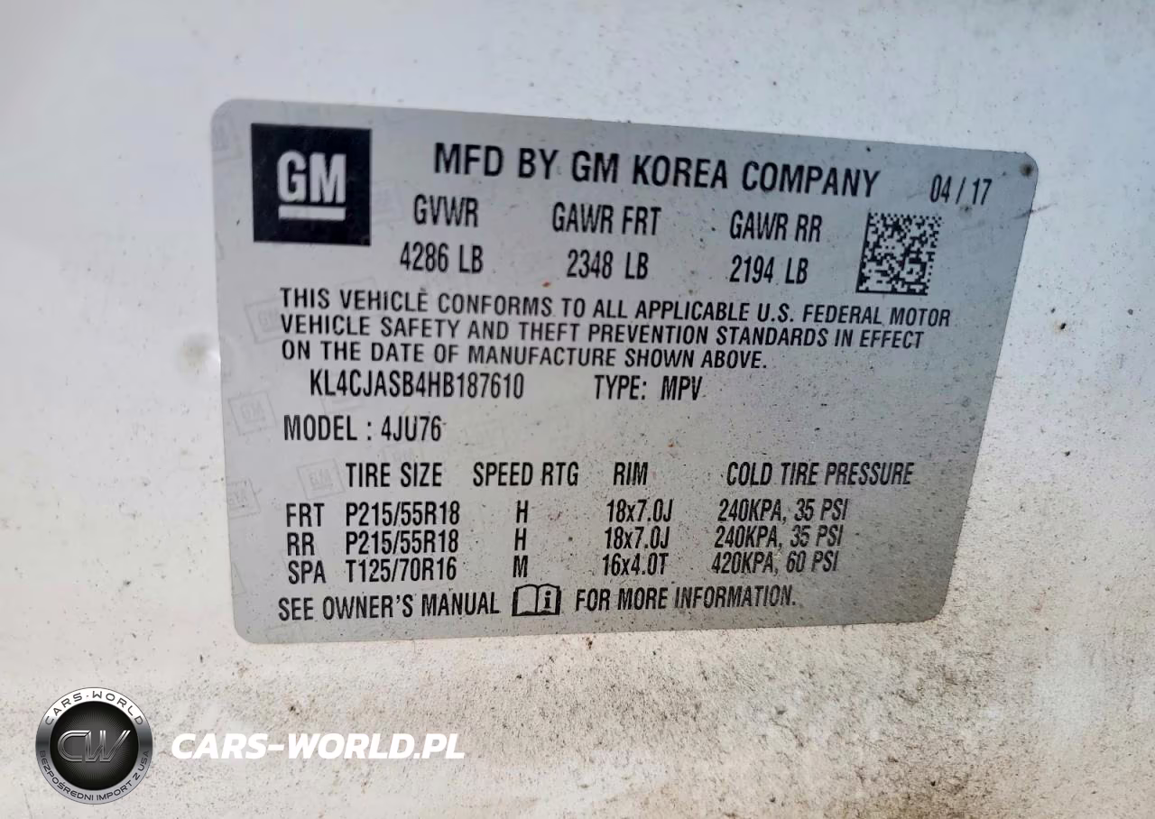 2017 Buick Encore Preferred VIN:KL4CJASB4HB187610 - 13