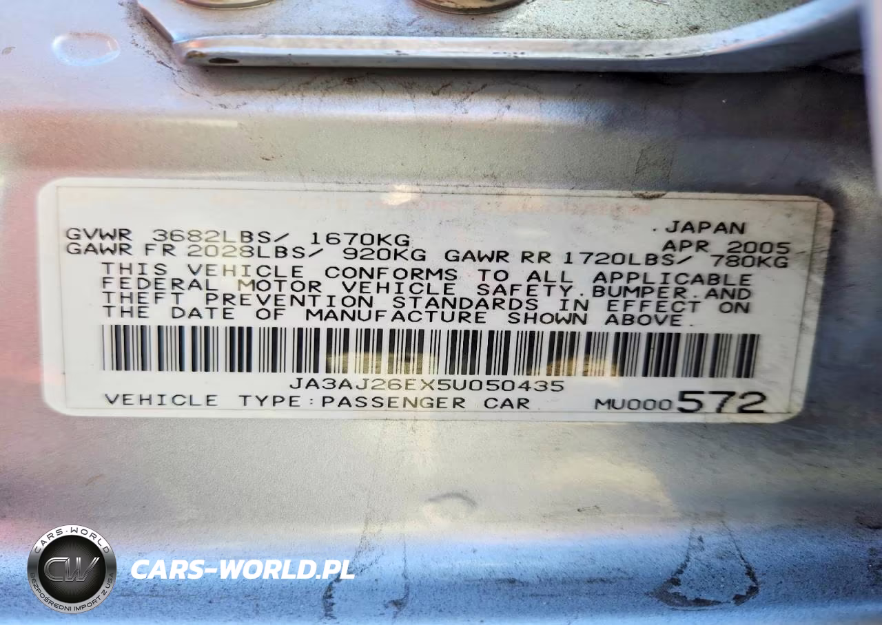 2005 Mitsubishi Lancer Es VIN:JA3AJ26EX5U050435 - 12