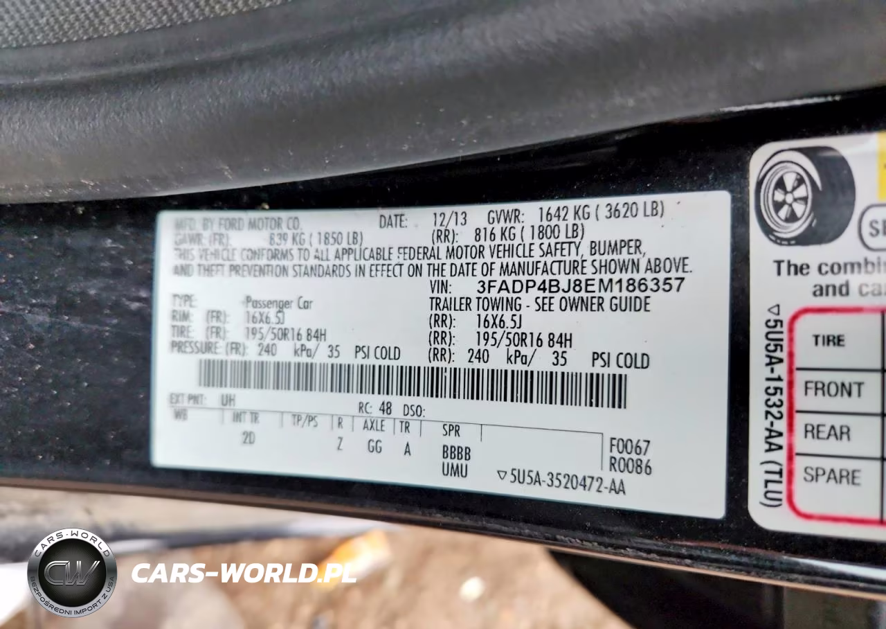 2014 Ford Fiesta Se VIN:3FADP4BJ8EM186357 - 12