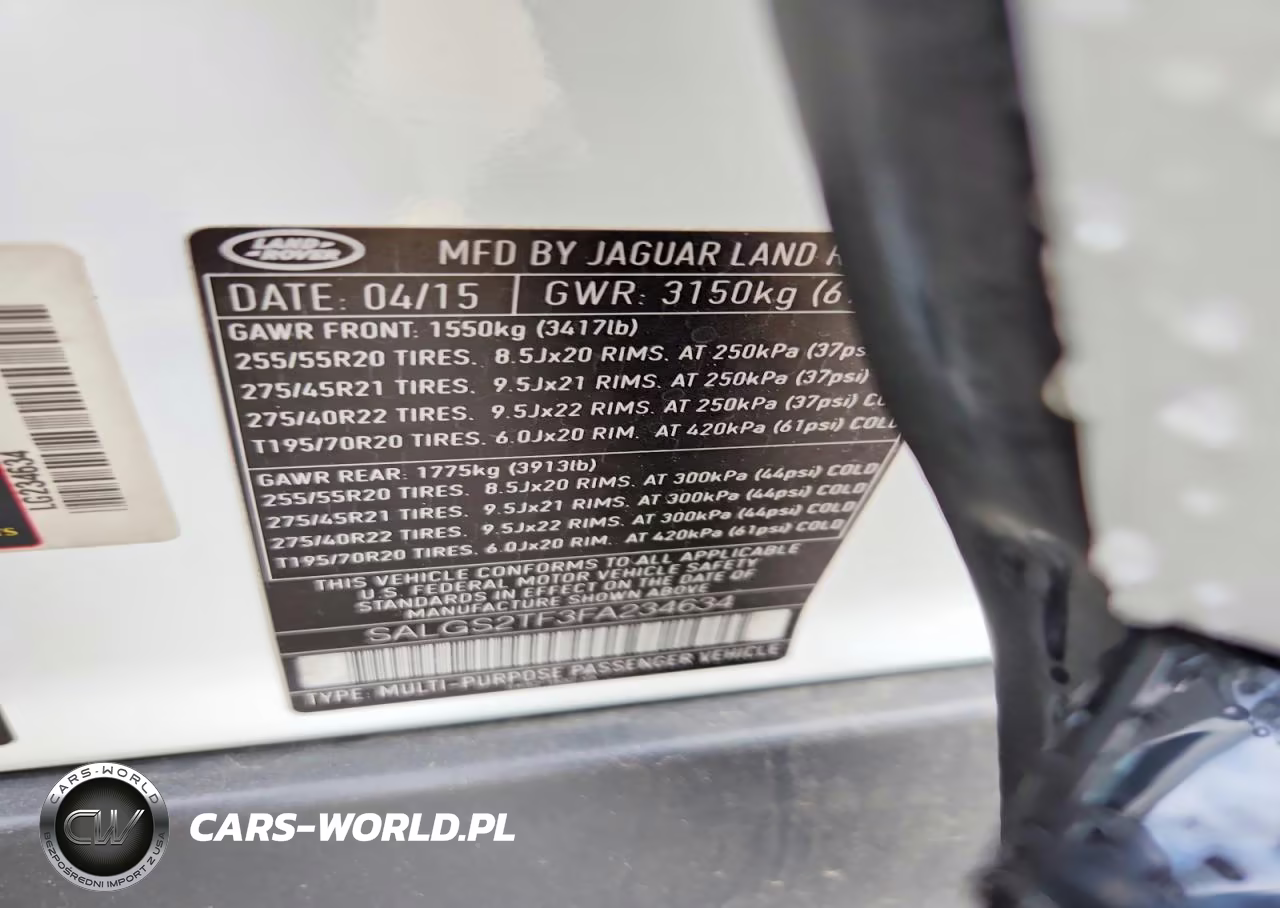 2015 Land Rover Range Rover Supercharged VIN:SALGS2TF3FA234634 - 14