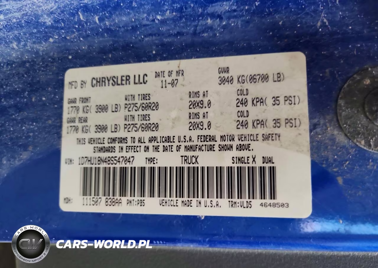 2008 Dodge Ram 1500 St VIN:1D7HU18N48S547047 - 13
