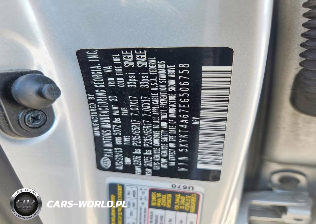 2014 Kia Sorento Lx VIN:5XYKT4A67EG506758 - 13