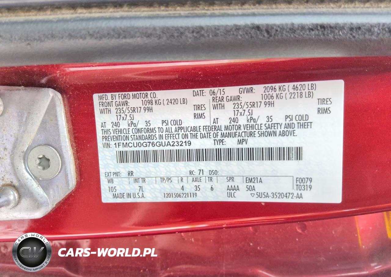 2016 Ford Escape Se VIN:1FMCU0G76GUA23219 - 13