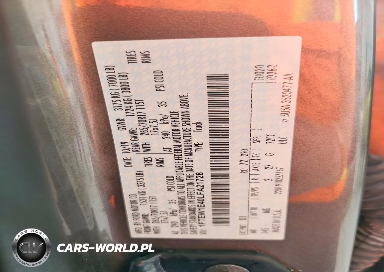 2020 Ford F150 Supercrew VIN:1FTEW1E40LFA21728 - 12
