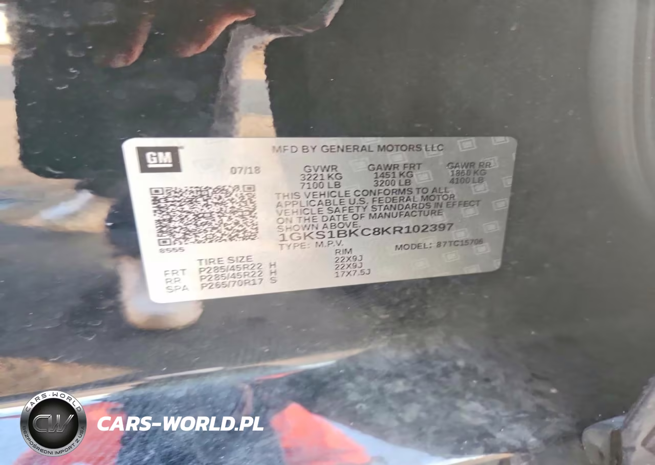 2019 GMC Yukon Slt VIN:1GKS1BKC8KR102397 - 13