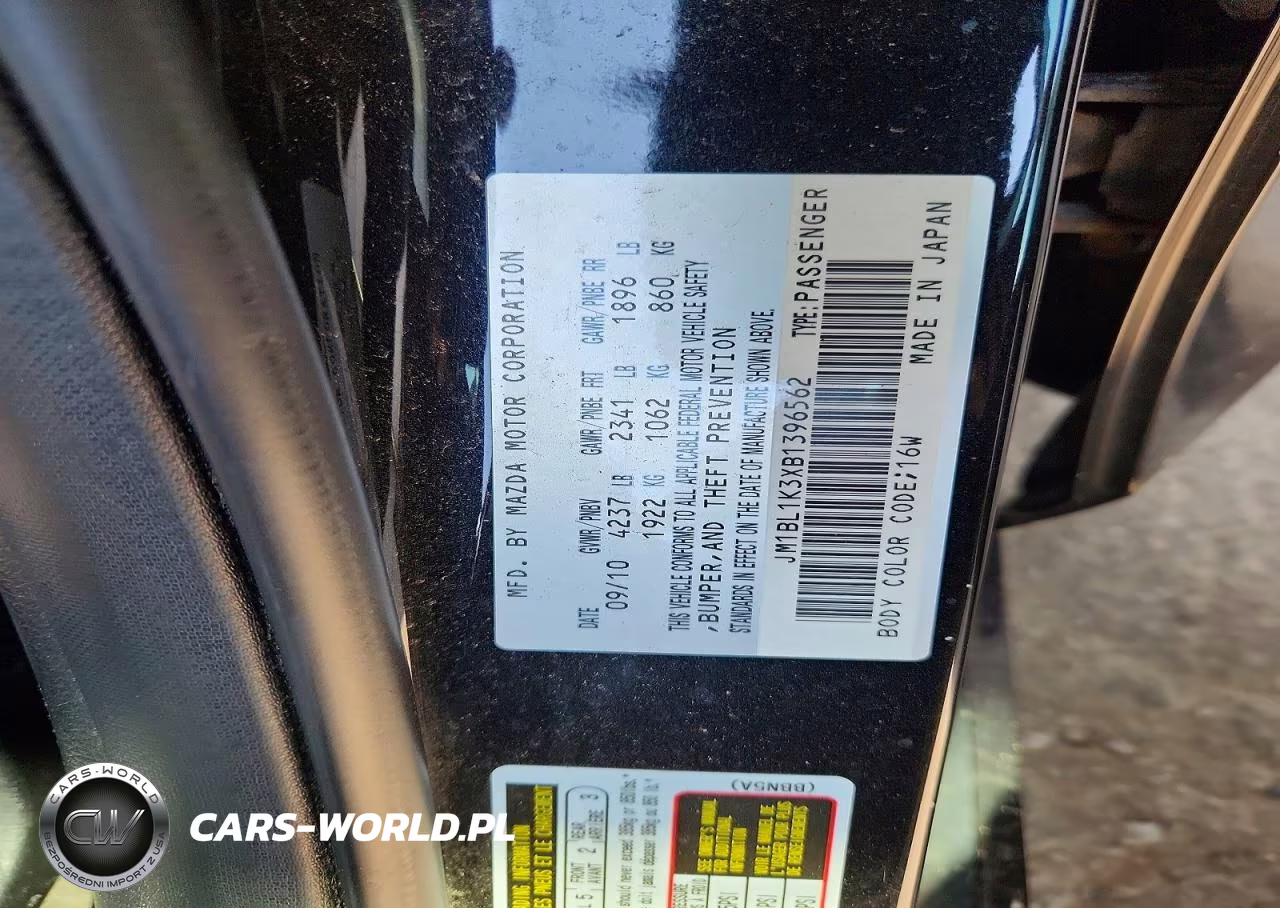 2011 Mazda Speed 3 VIN:JM1BL1K3XB1396562 - 12