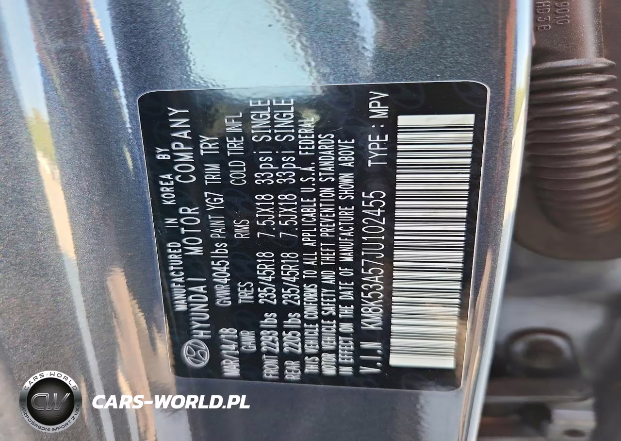 2018 Hyundai Kona Ultimate VIN:KM8K53A57JU102455 - 12