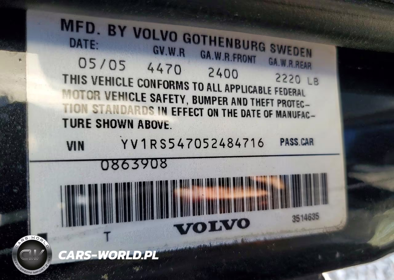 2005 Volvo S60 T5 VIN:YV1RS547052484716 - 13