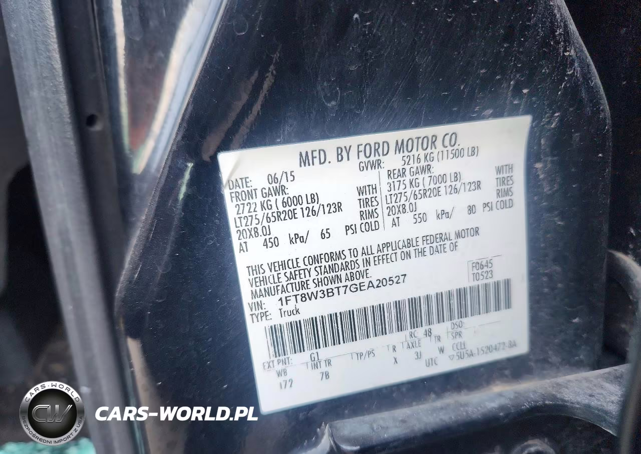 2016 Ford F350 Super Duty VIN:1FT8W3BT7GEA20527 - 12