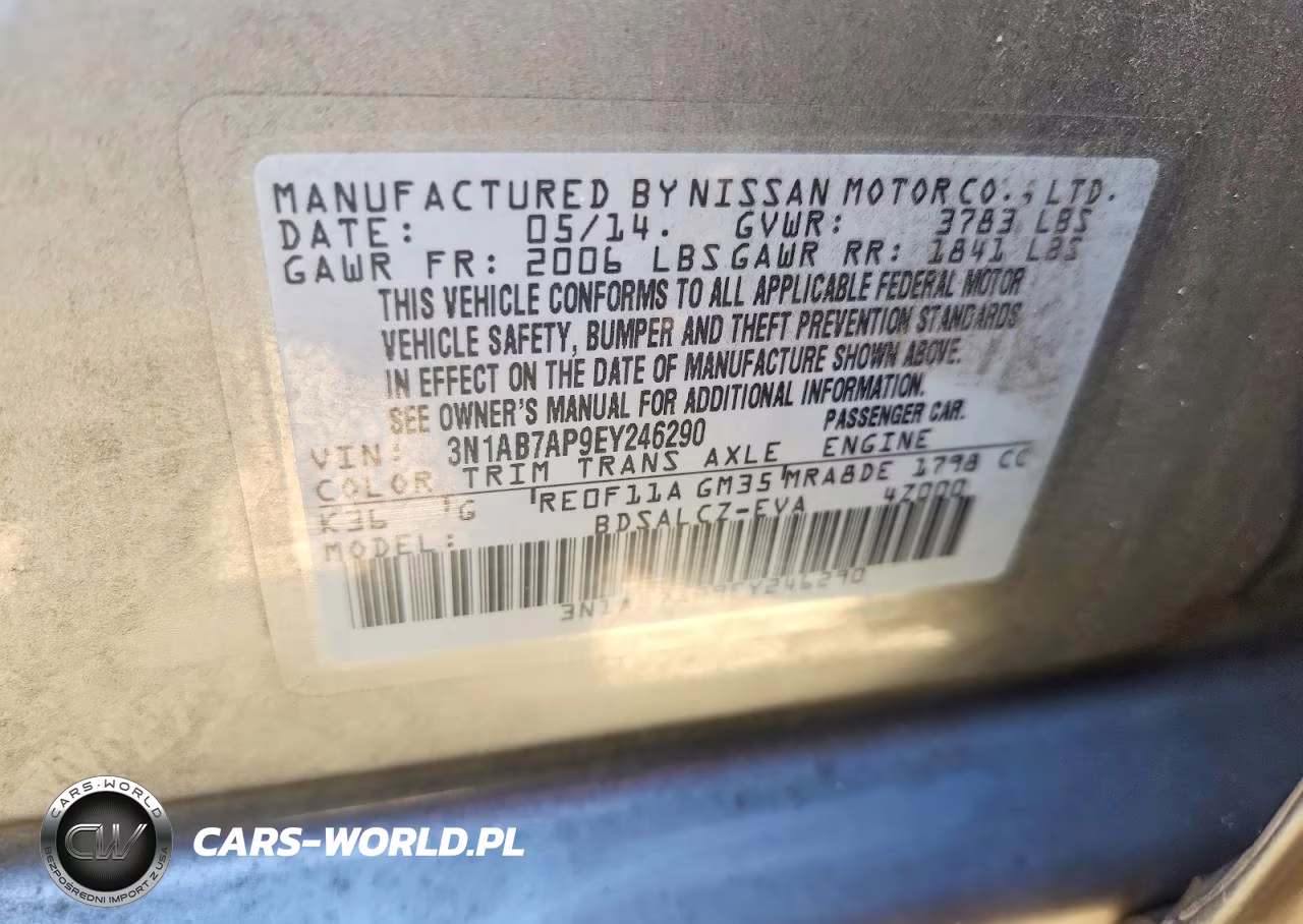 2014 Nissan Sentra S VIN:3N1AB7AP9EY246290 - 12