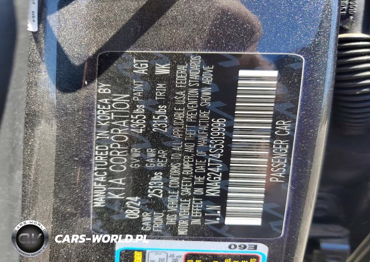 2025 Kia K5 Lxs VIN:KNAG24J74S5319996 - 13