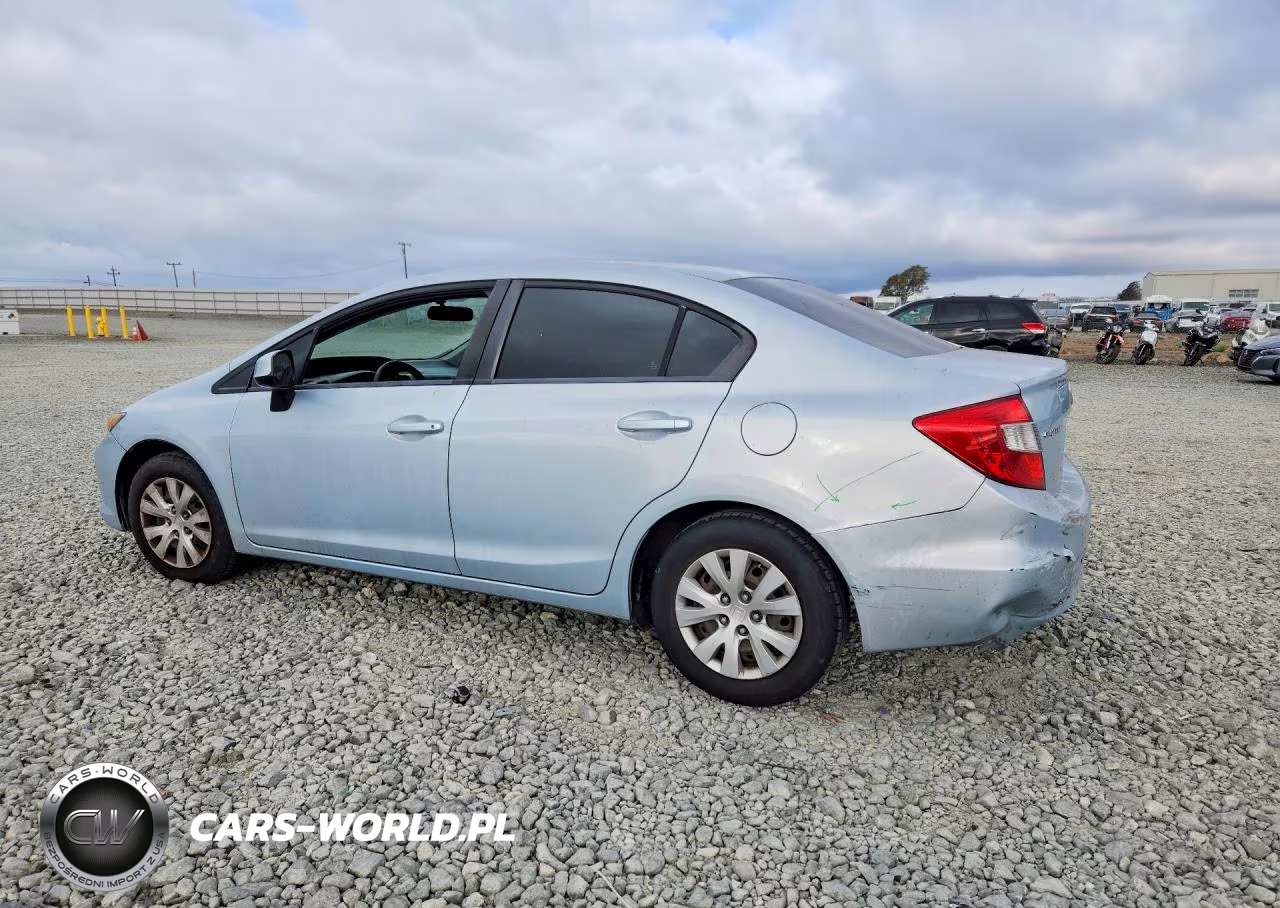 2012 Honda Civic Lx VIN:2HGFB2F51CH598006 - 2