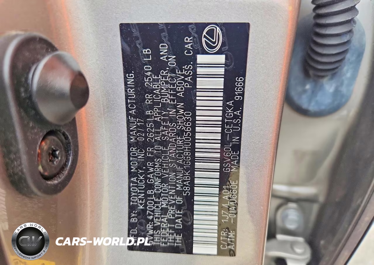 2017 Lexus Es 350 VIN:58ABK1GG8HU056630 - 12