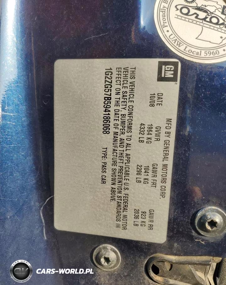 2009 Pontiac G6 VIN:1G2ZG57B594186068 - 12